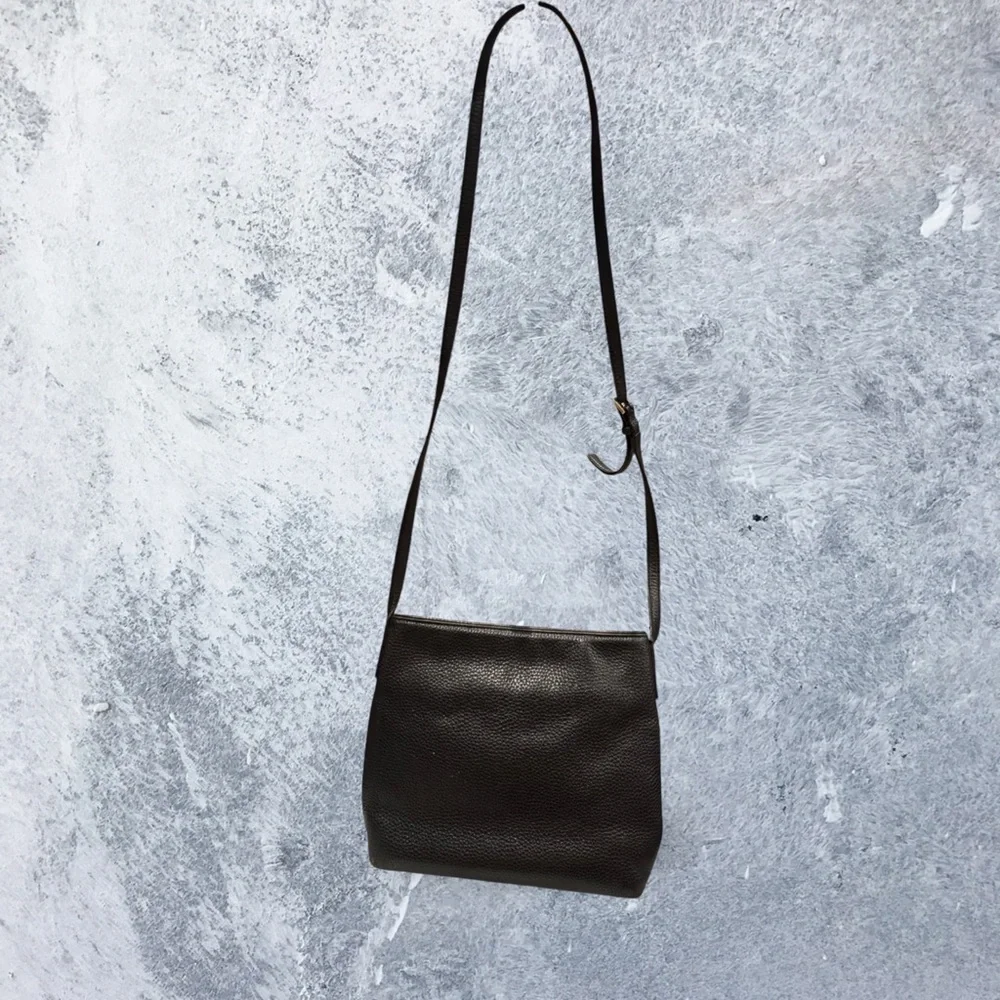 Kate Spade Black Leather Crossbody Bag with Tassel